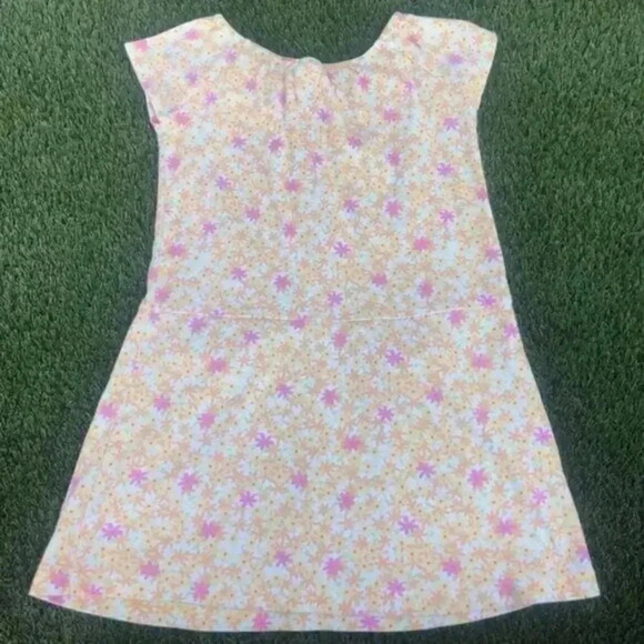Gymboree Orange Pink Floral Pocket Front Flowy Dress Girls Size 5 - Picture 4 of 4